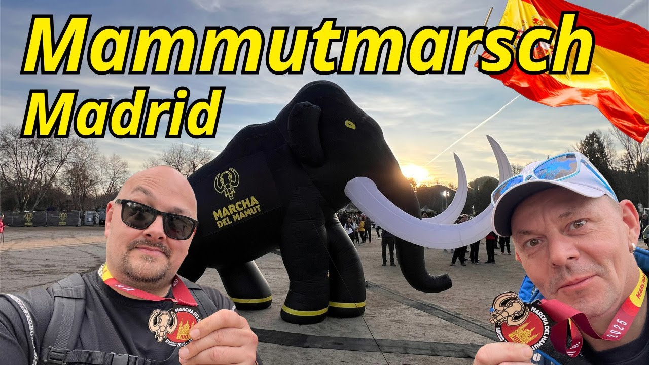🦣 Mammutmarsch Madrid / Marcha del Mamut 🇪🇸 30km wandern in Spanien 🥾
