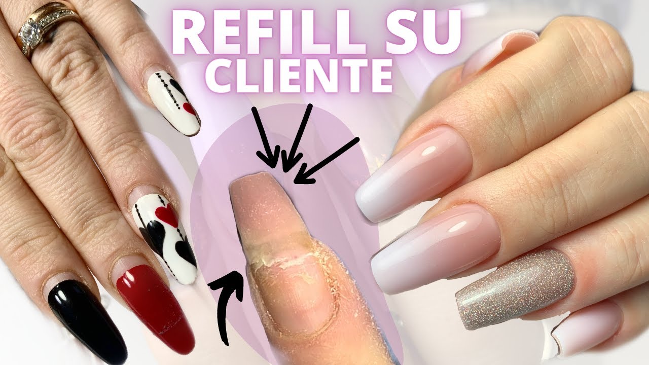 REFILL CORRETTIVO SU CLIENTE 💅🏻 DA MANDORLA a BALLERINA 🩰 E UNGHIA DANNEGGIATA! |QueenHelene|