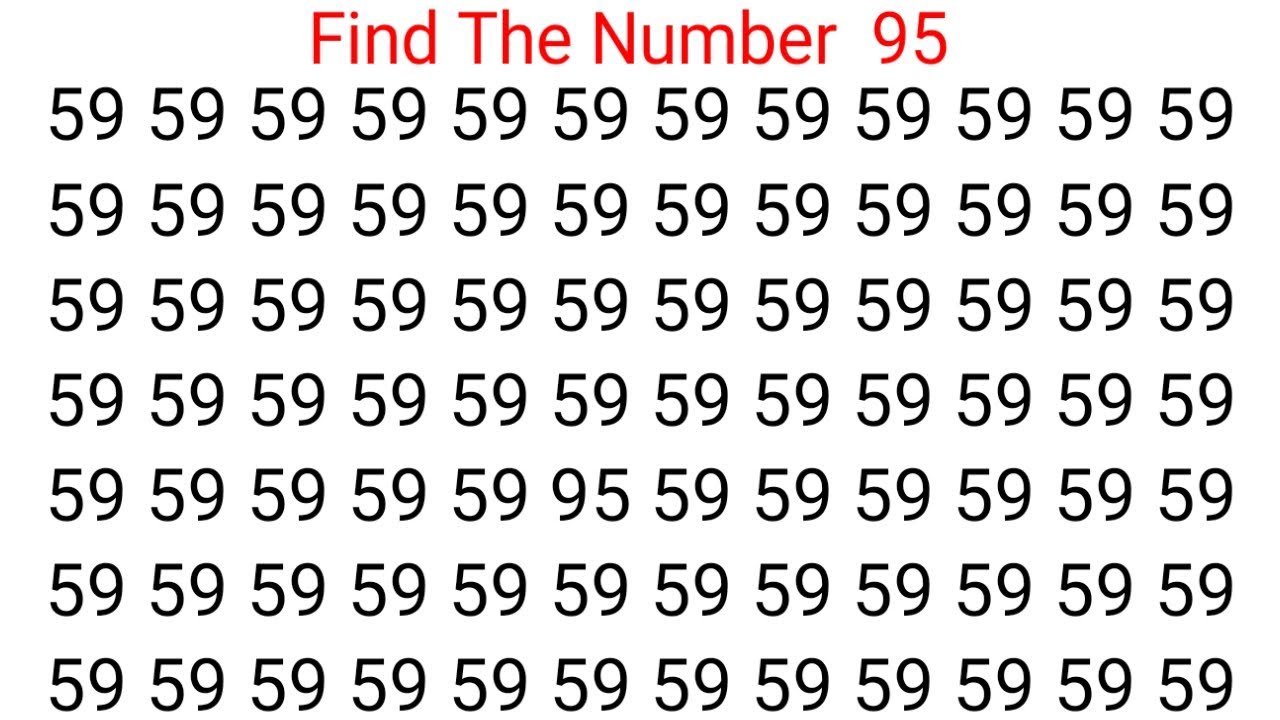 Find The Number 