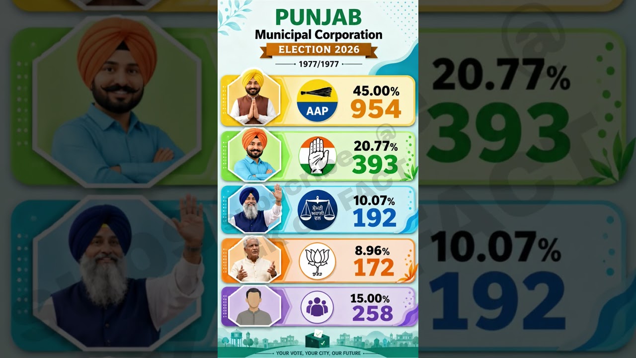 💥💥 Punjab Municipal corporation Election Result 2026#pathankot# mohali#abohar#barnala #moga#batala