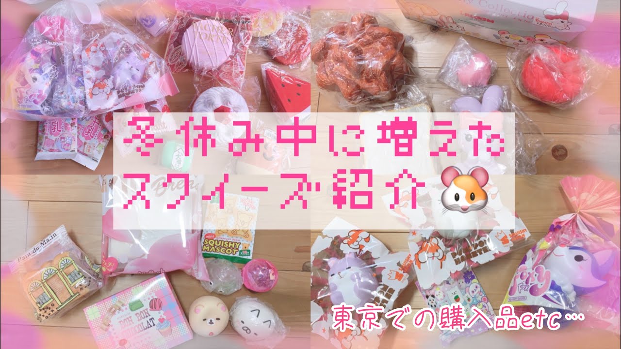冬休み中に増えたスクイーズ紹介🐹