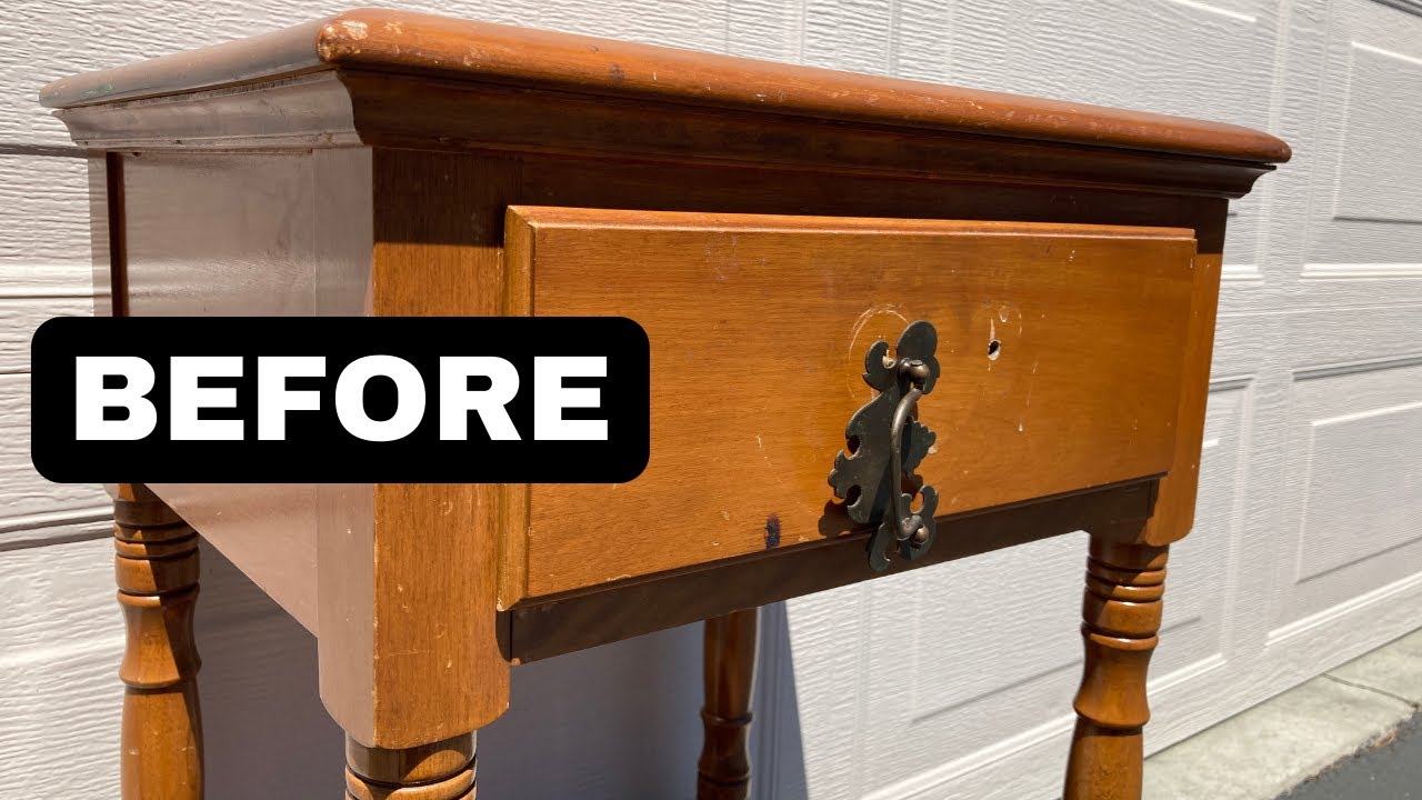 Creating a Boho Look on a Vintage Nightstand Using Chalk Paint | Step by Step DIY Furniture Makeover