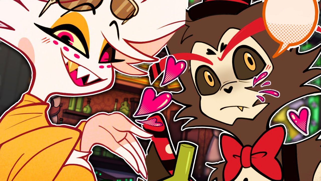 АНГЕЛ ПРИЗНАЕТСЯ ХАСКУ | Энджел x Хаск | Hazbin Hotel Comic Dubs