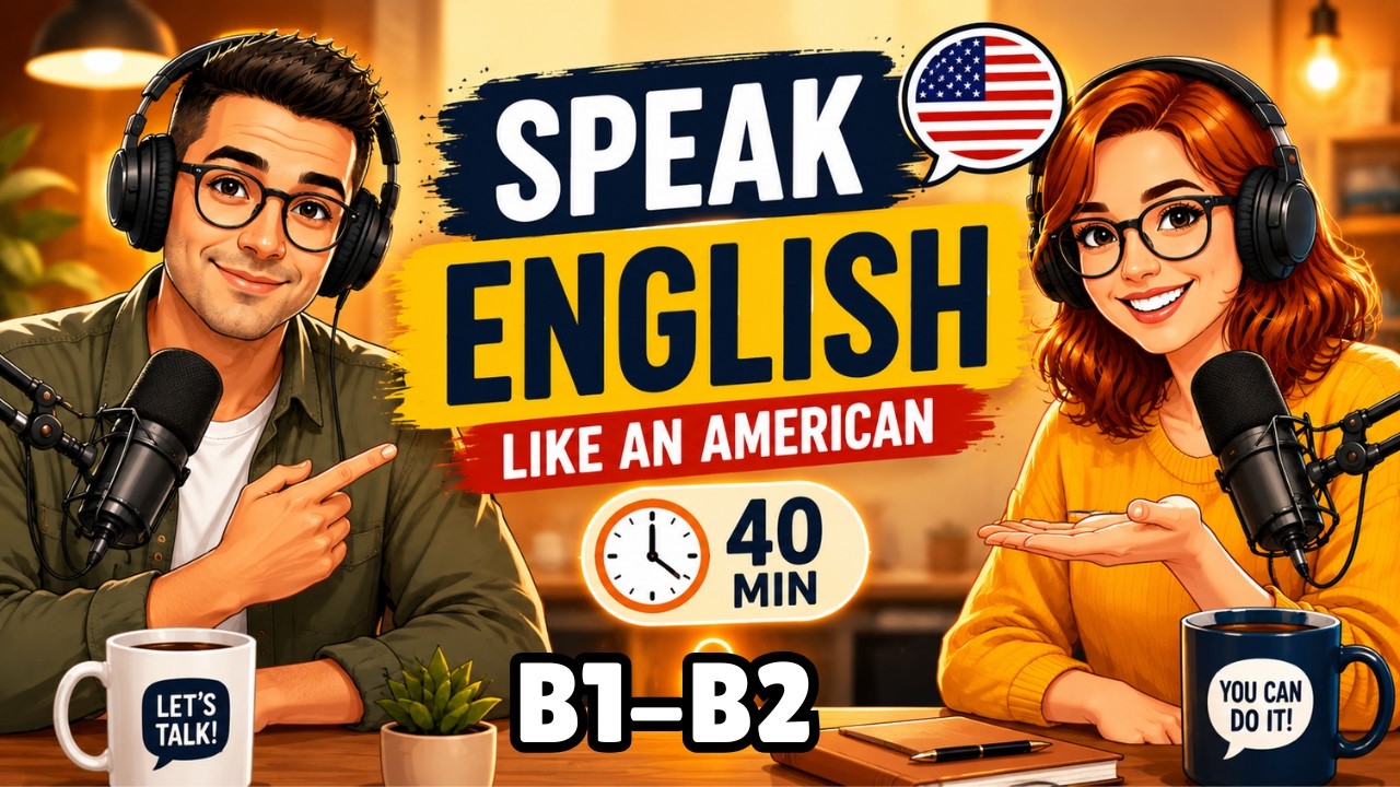 Speak English Like an American | 40 Minute English Podcast B1&ndash;B2