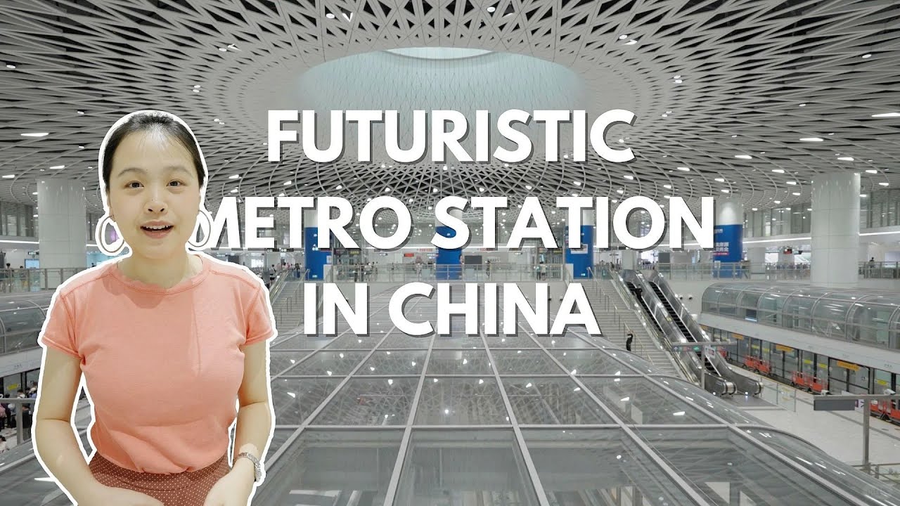 Futuristic Metro Station in China! | Gangxia North Station | Subway | Shenzhen public transportation