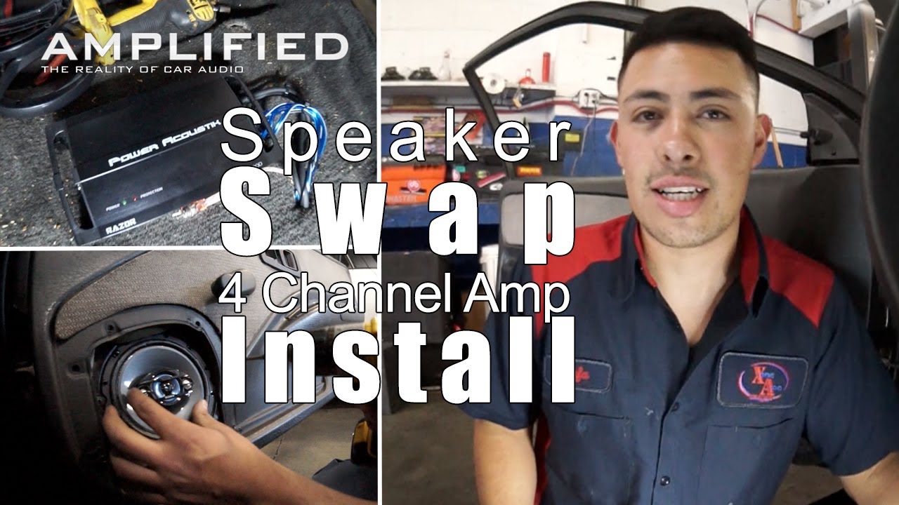 4 Channel Amp Install and Speaker Swap - Amplified #144