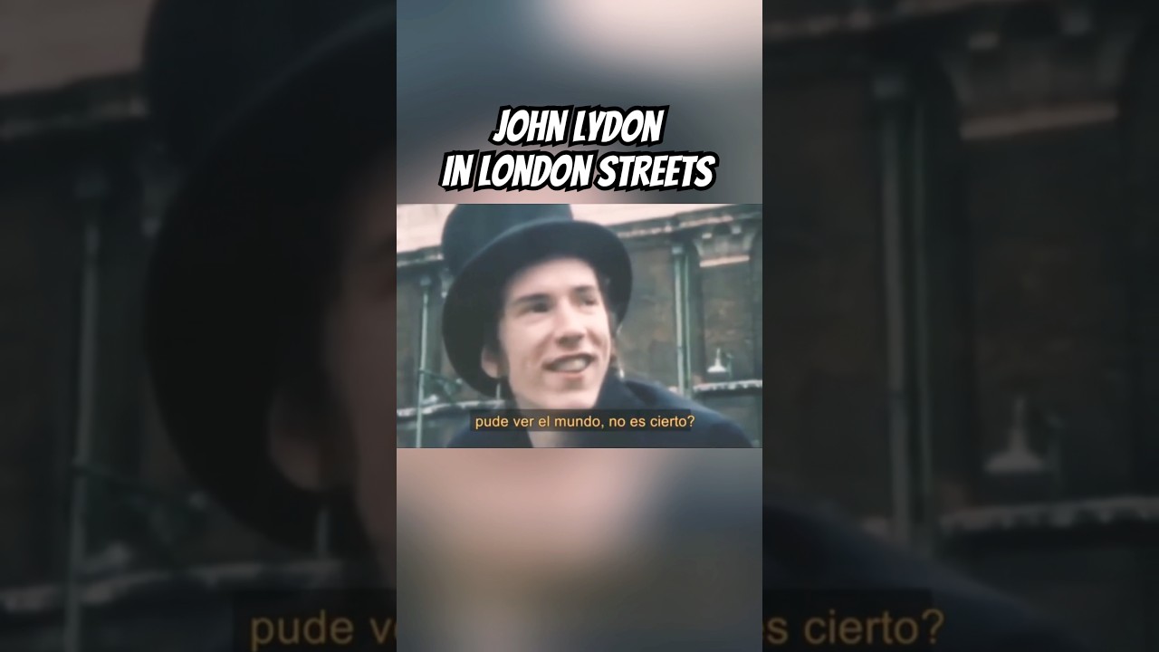 Джон Лайдон (Джонни Роттен) из Sex Pistols дал неформальное интервью в Лондоне.