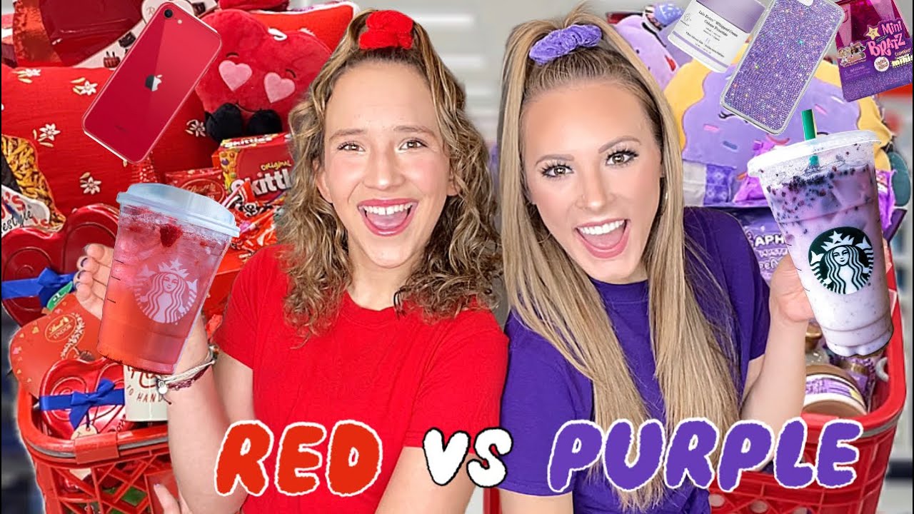 КРАСНЫЙ 💄💋❤️ ПРОТИВ ФИОЛЕТОВОГО 💜🦄🔮 КОНКУРС TARGET SHOPPING