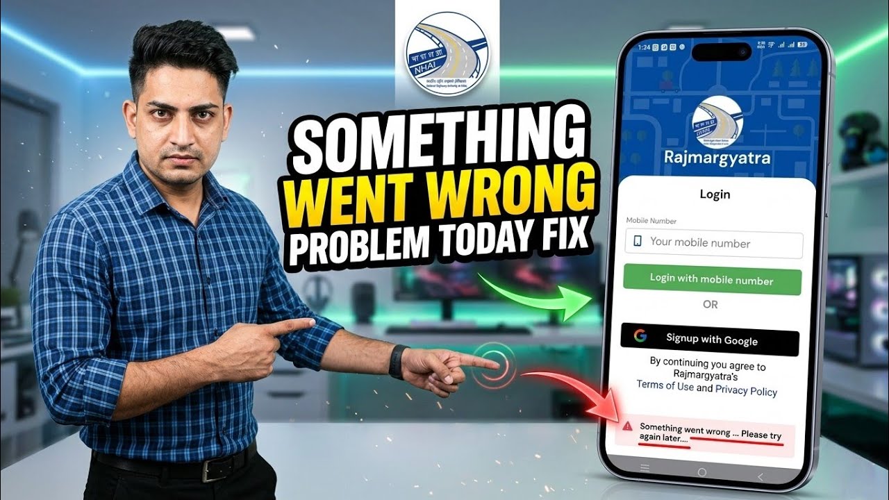 Rajmarg Yatra Something Went Wrong Please Try Again Later Today Problem || Rajmarg Yatra Not Working