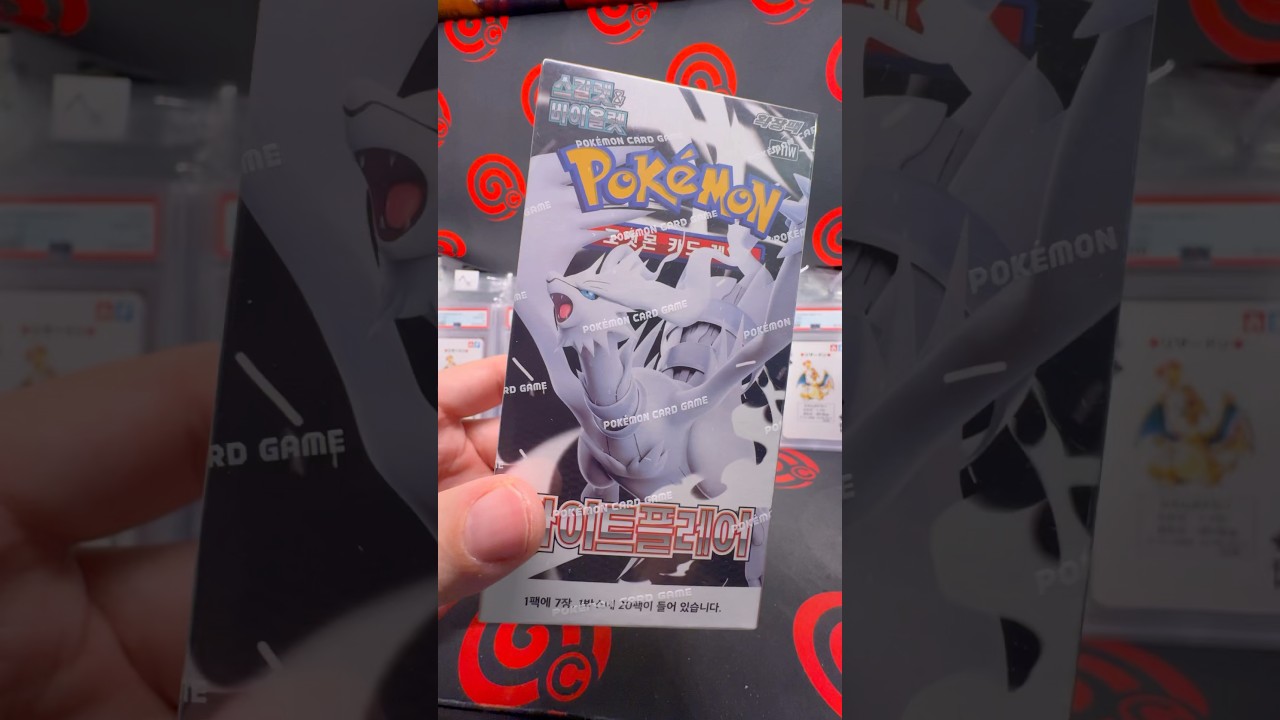 ONE WHOLE BOX - KOREAN WHITE FLARE - IN A MINUTE #pokemoncards #openingpokemoncards