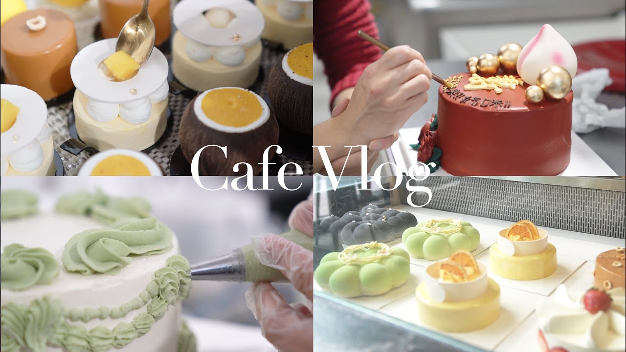 CAFE/BAKERY VLOG Vo.12 | Another Day Making Cakes | Cake Coffee Shop Daily Routine | 多伦多蛋糕店日常