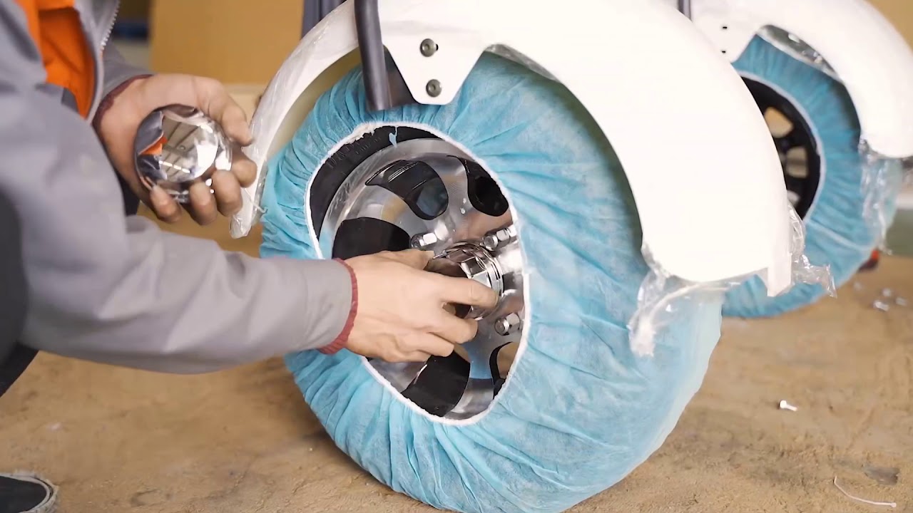 Citycoco three wheel electric scooter unboxing —how to assemble Rooder Harley scooter eec coc Europe