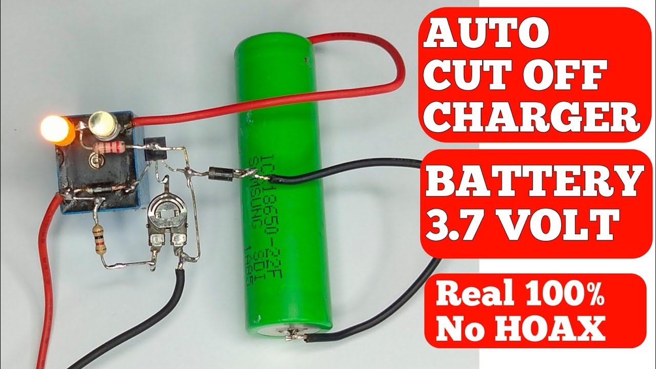 Auto Cut Off Battery Charger 3.7 Volt