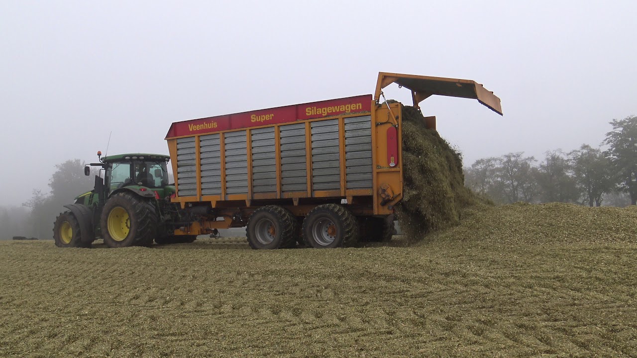 MAIS KUIL AANRIJDEN JOHN DEERE 8500 R / 8295 R / 7290 R / 8345 R / 7920 LOONBEDRIJF VROEGE DALEN
