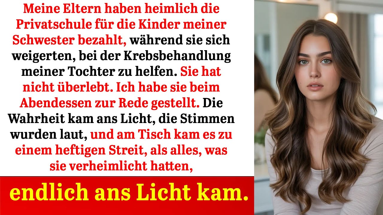 Sie zahlten Privatschule, verweigerten Hilfe für meine Tochter – beim Dinner kam alles ans Licht