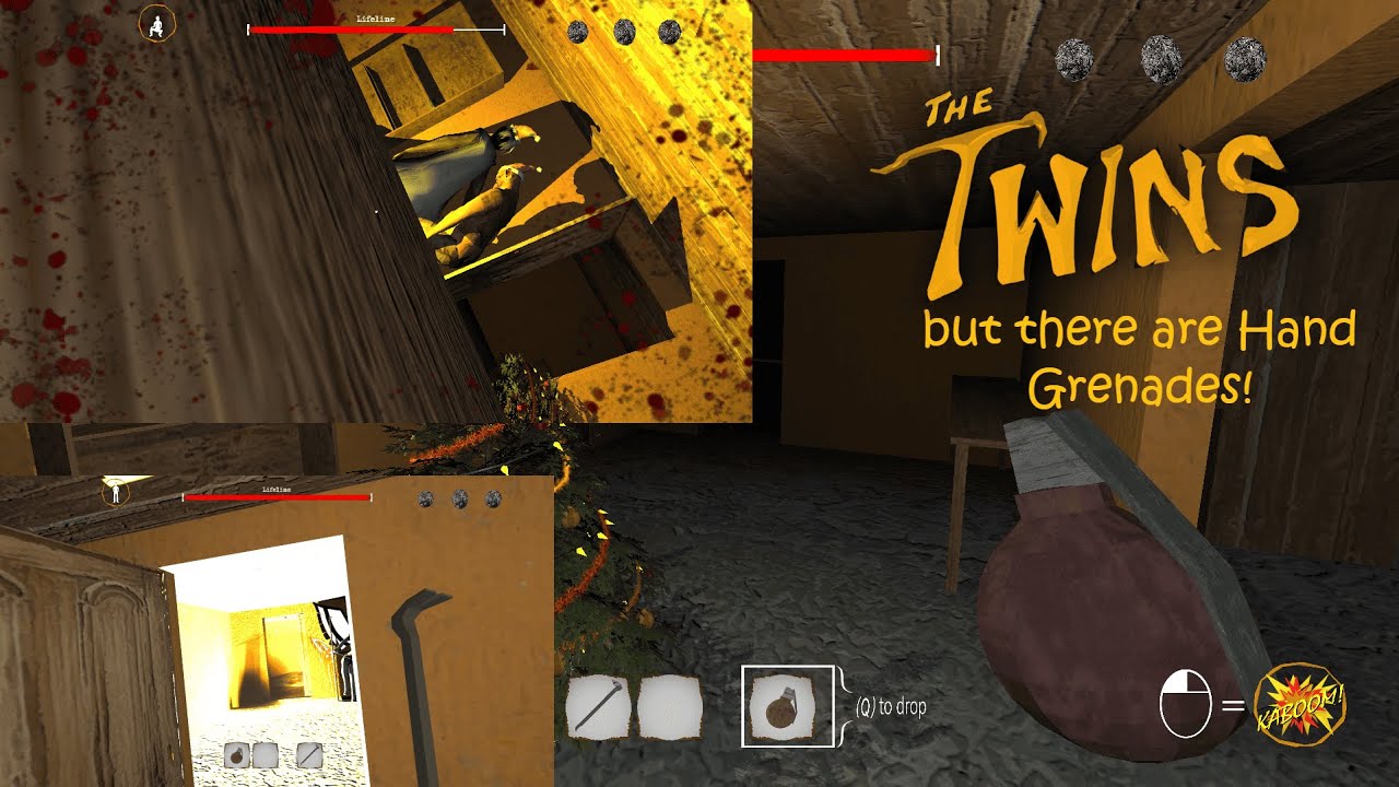 The Twins Unofficial Pc Port but there are Hand Grenades from Granny Chapter Two!
