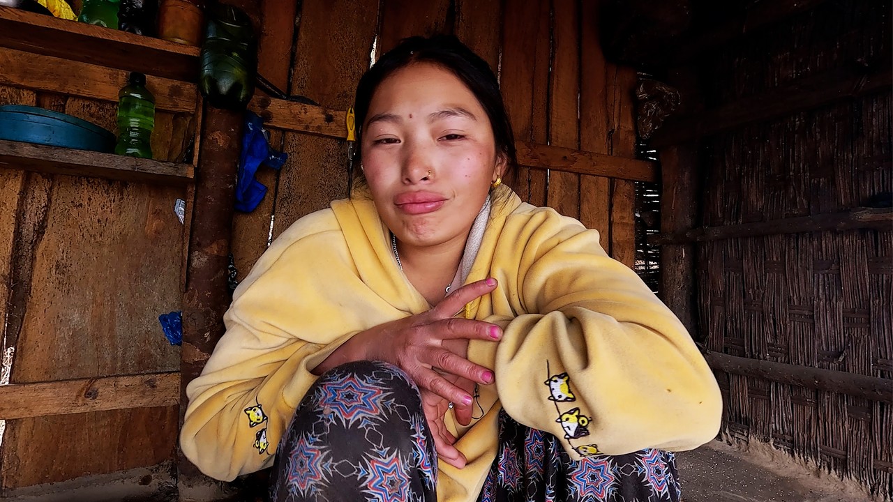 cute manjita rai with her family || Himalayan Nepal || shepherd life ||