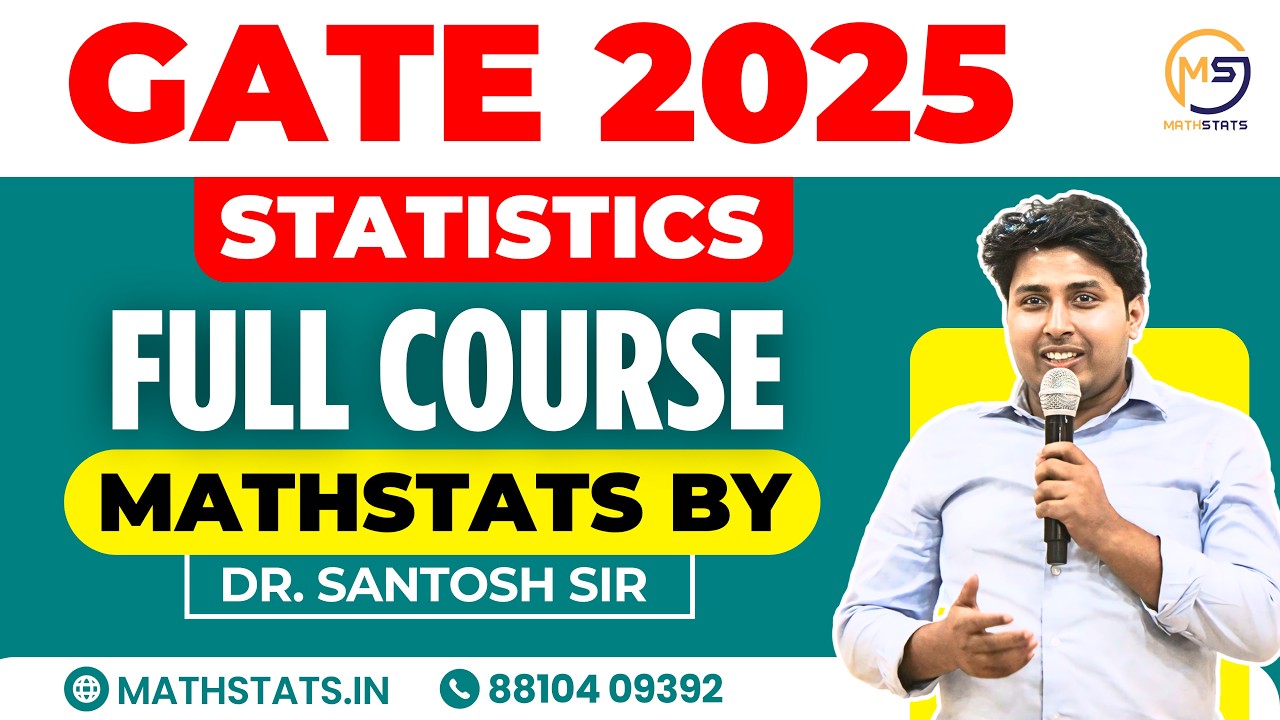 GATE STATISTICS 2025 | Sufficient and Complete Estimator | Mathstats @8810409392