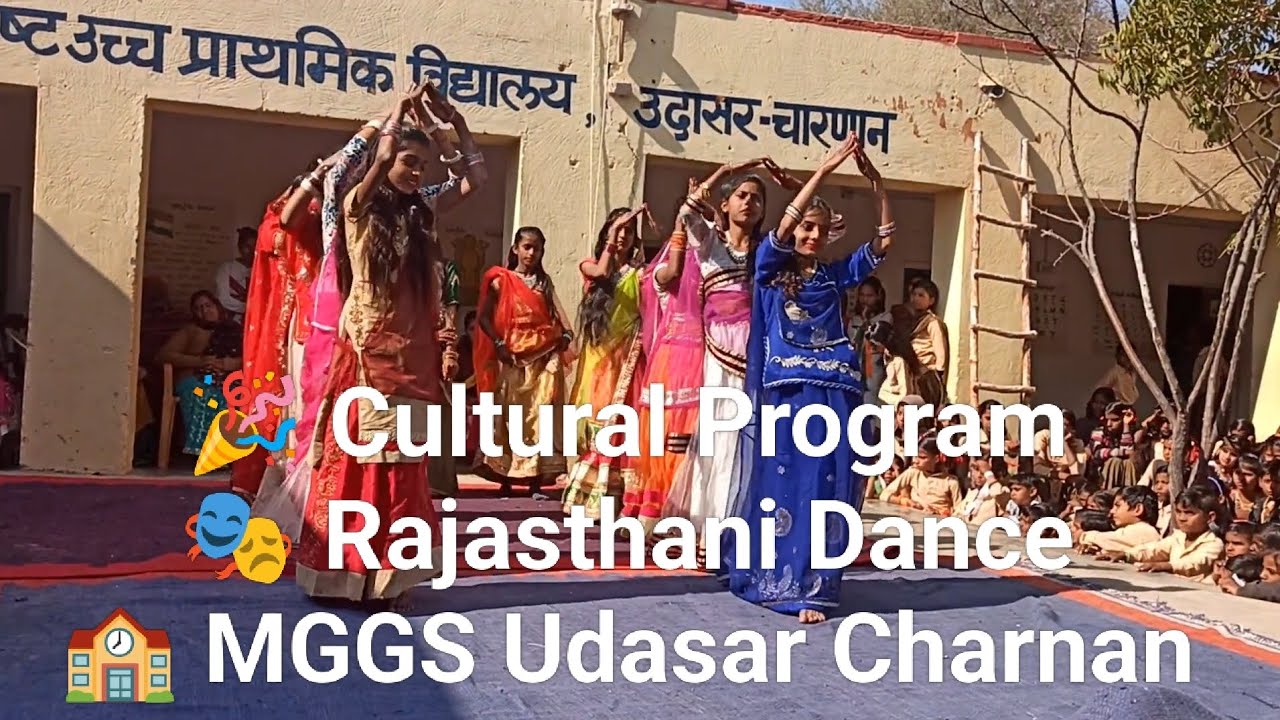 Amazing Rajasthani Folk Dance | MGGS Udasar Charnan Cultural Program | School Dance 2025