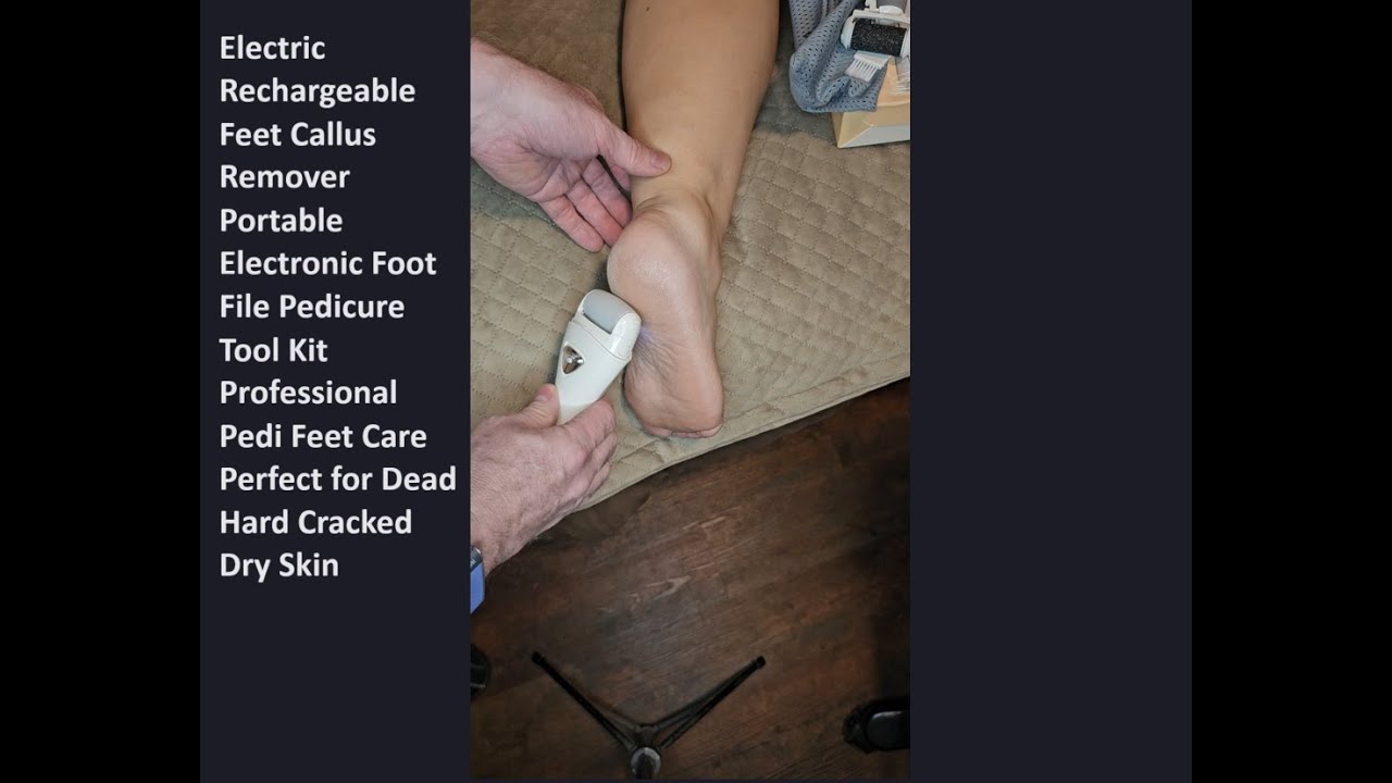 Electric ReChargeable Foot Callus Remover Portable Electronic Foot File Pedicure Tool Pedi Feet Care