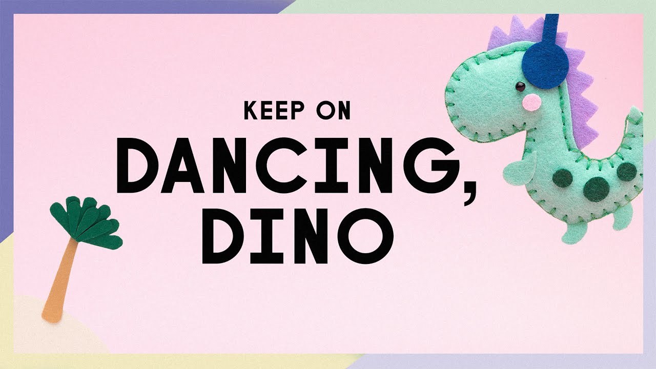 Mini Filzini Dinosaur I DIY Tutorial with sewing instruction