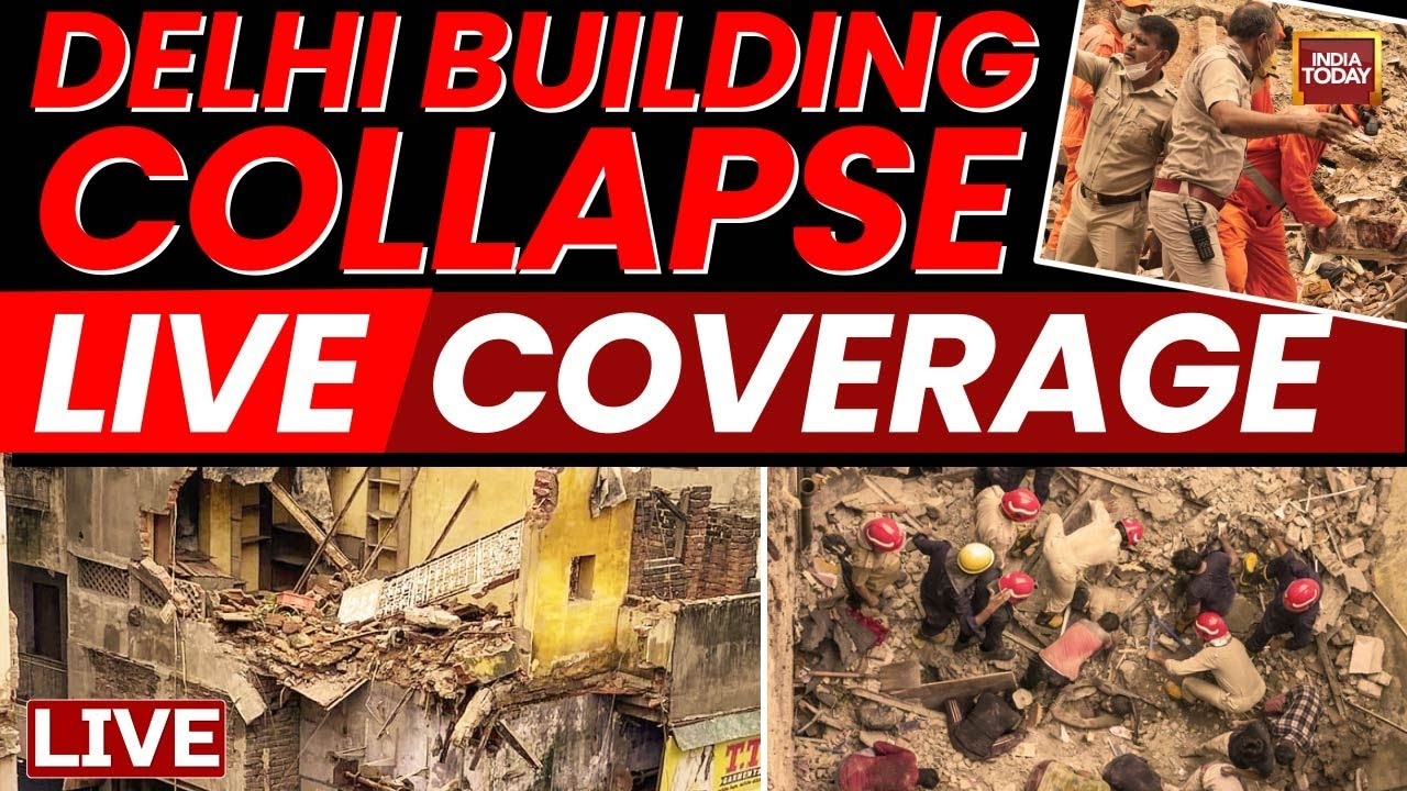 Delhi Building Collapse News LIVE | Mustafabad Building Collapse | 4 Dead In Delhi Collapse