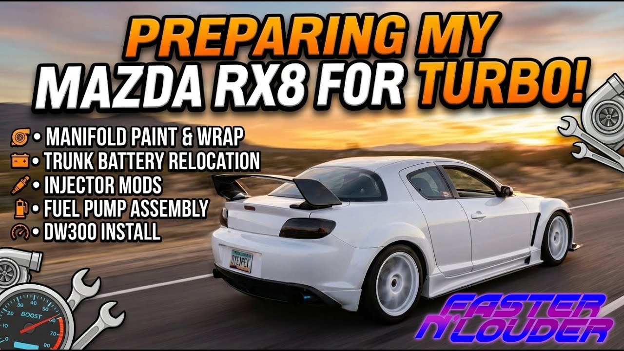 Prepping my 2004 Mazda RX8 for Turbo!