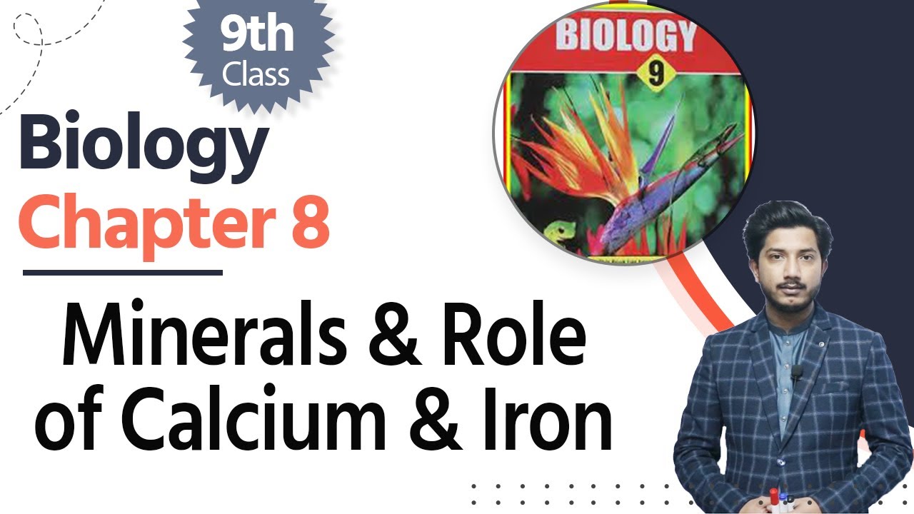 Biology Class 9 Chapter 8 - Class 9 Biology Cha 8 - 9th Bio Ch 8 Minerals & Role of Calcium & Iron