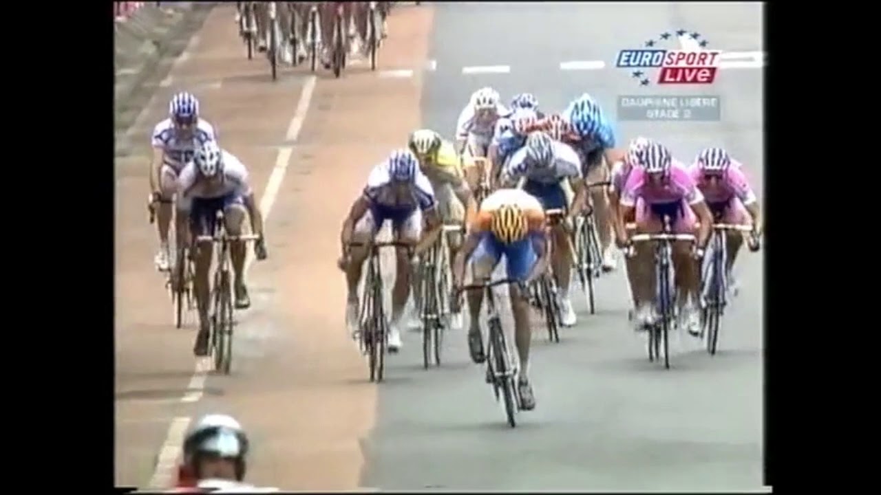 Angelo Furlan vincitore alla tappa del Delfinato. Gara pro tour