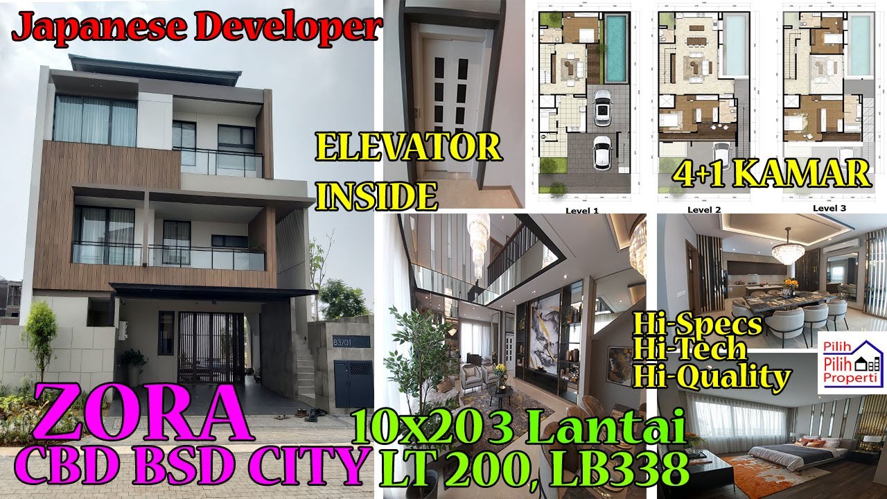 THE ZORA BSD CITY 10X20 Show Unit Japanese Premium Cluster KAZUMI with Elevator inside