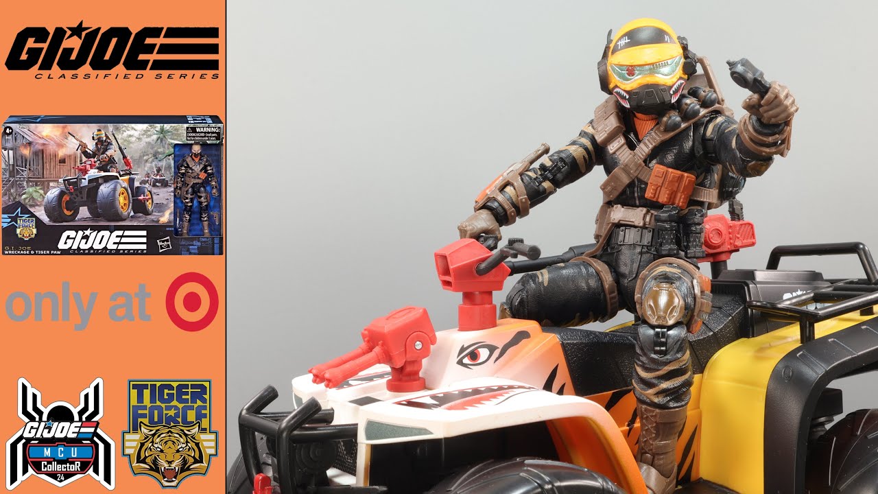 GI Joe Classified Series 137 Tiger Force WRECKAGE & TIGER PAW ATV Target Exclusive Figure Review