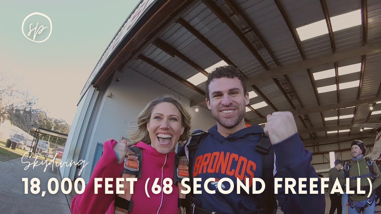World's Highest Tandem Skydive | 18,000 feet (68 second free fall)