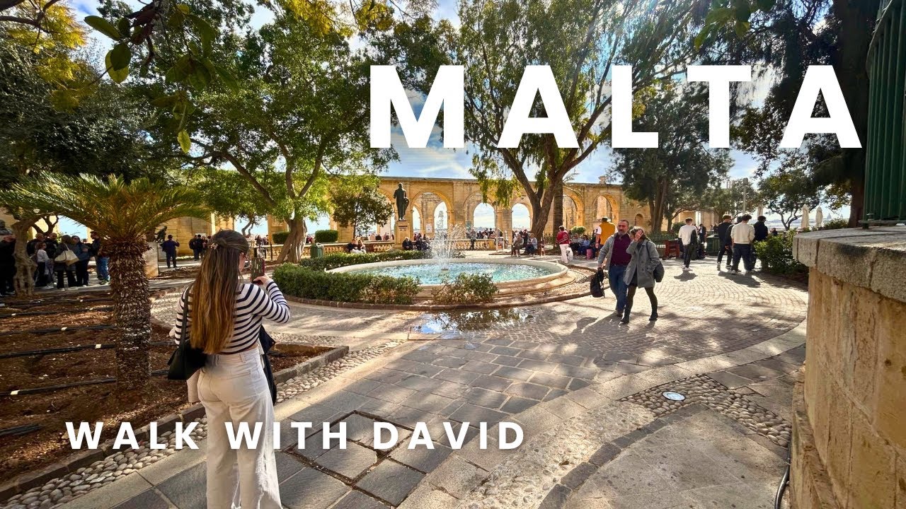 Walking Virtual Tour in Malta 🇲🇹 | Explore Valletta on Foot step by step | 4K HDR