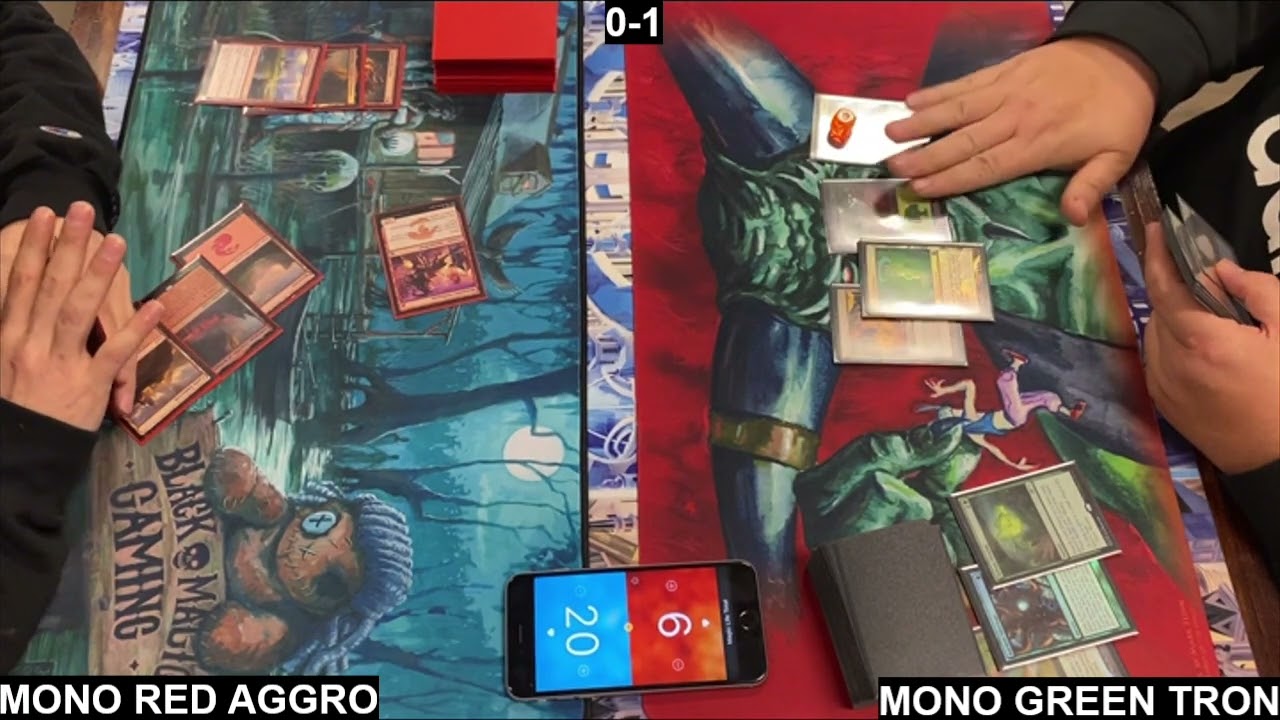 Modern - Mono Red Aggro VS Mono Green Tron