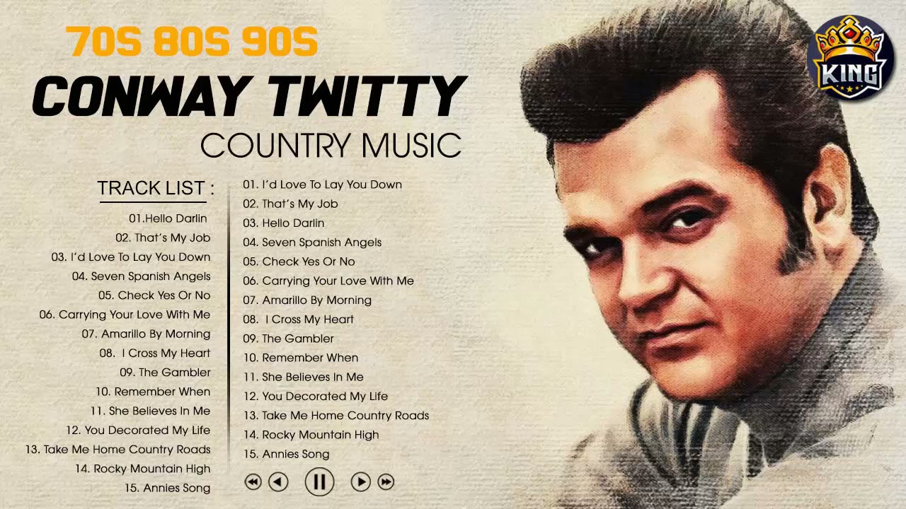 Conway Twitty, George Jones, Don Williams, Conway Twitty, Jim Reeves - BEST OF COUNTRY 70S 80S 90S