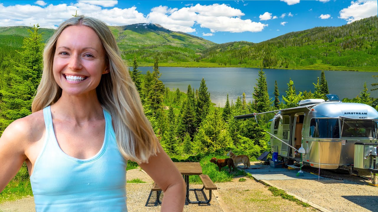 Lakefront Off Grid Camping in Our Airstream | Colorado