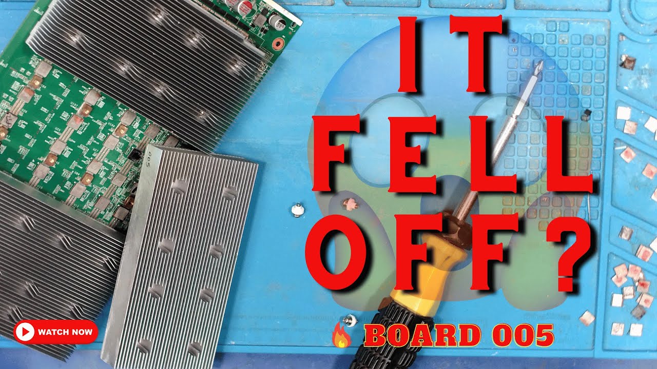Had to improve the heatsink upgrade installation - S17+  board 005  Antminer