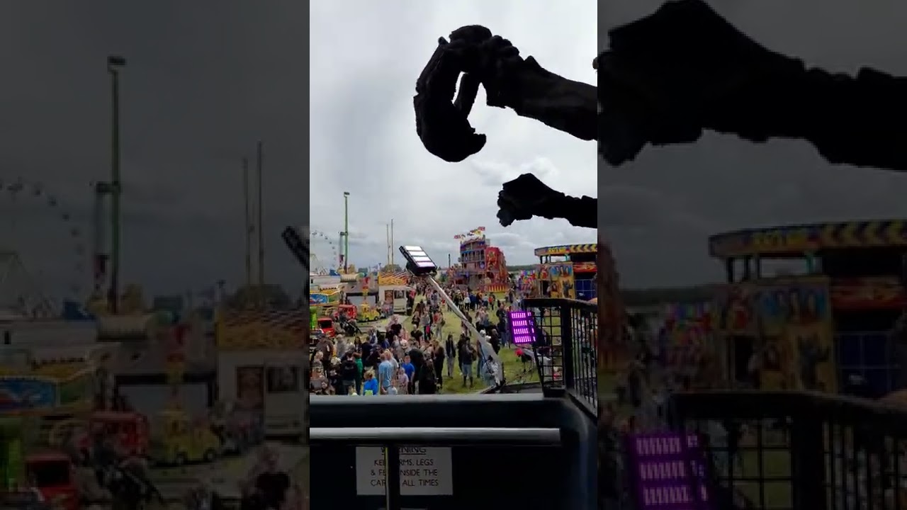 DAVID IRVIN,s ghost train on ride pov the hoppings newcastle 2022
