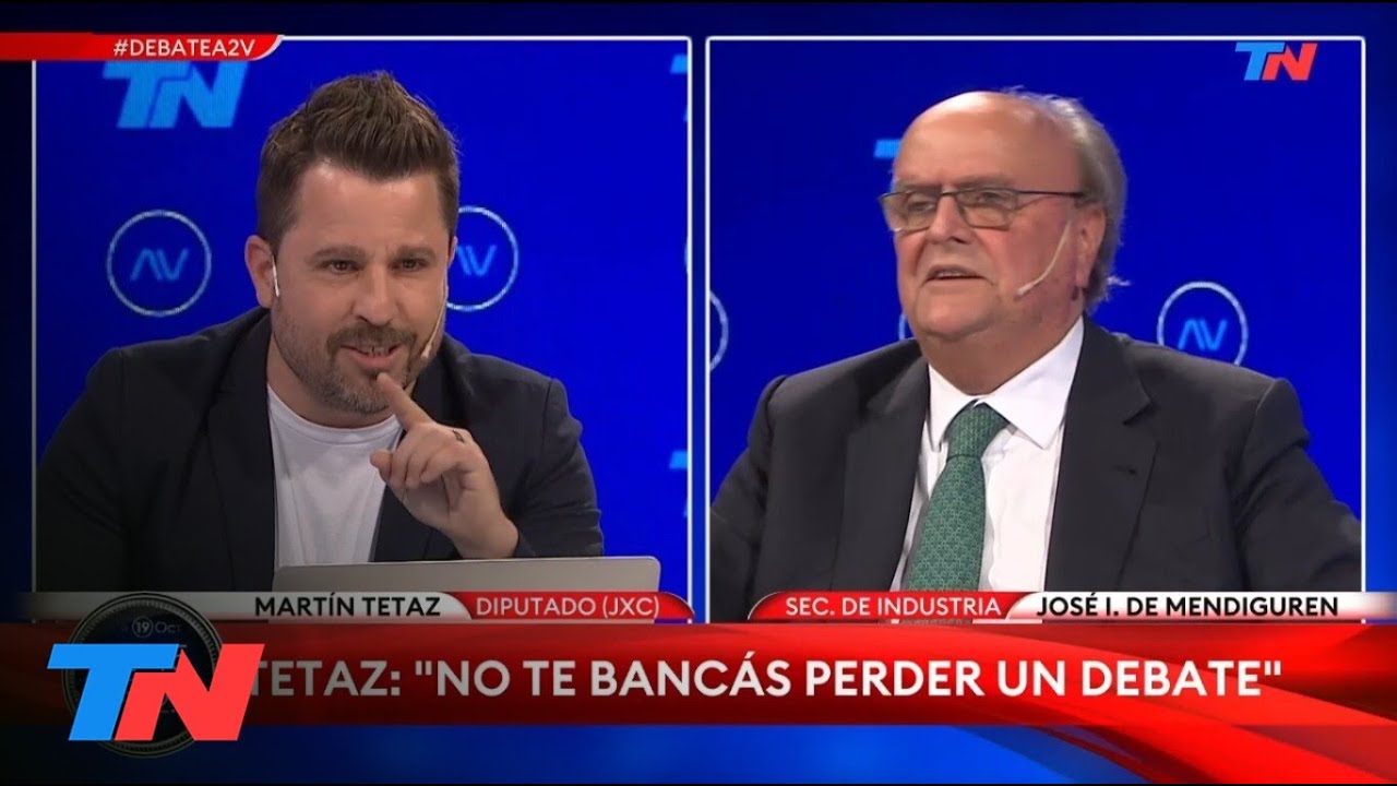 Fuerte cruce entre Martín Tetaz y José De Mendiguren: 