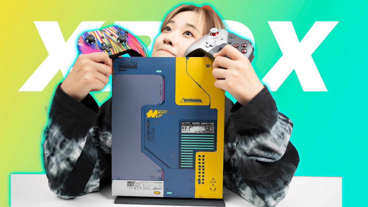 【开箱】我買了賽博朋克 2077 限定主機！微軟送來了神奇女俠限定手柄！