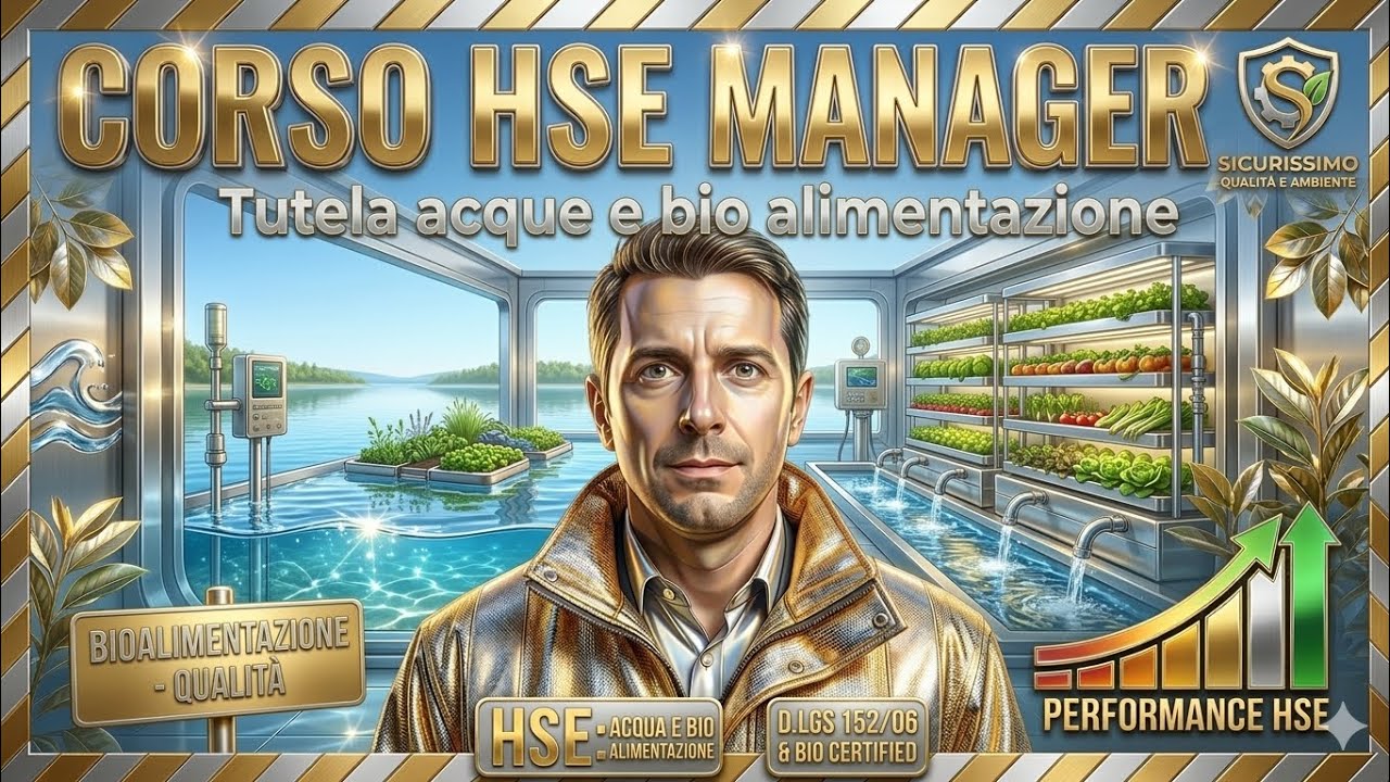2) Corso HSE MANAGER: Tutela acque e bio alimentazione le competenze tecniche che ti servono 🌊🍔