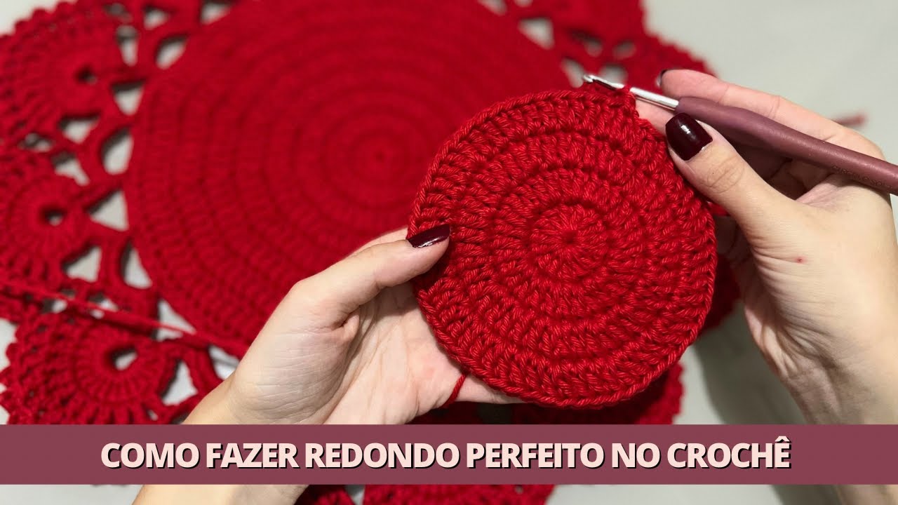 PASSO A PASSO REDONDO PERFEITO NO CROCHÊ | EMENDA INVISÍVEL REDONDO DE CROCHÊ | PASSO A PASSO