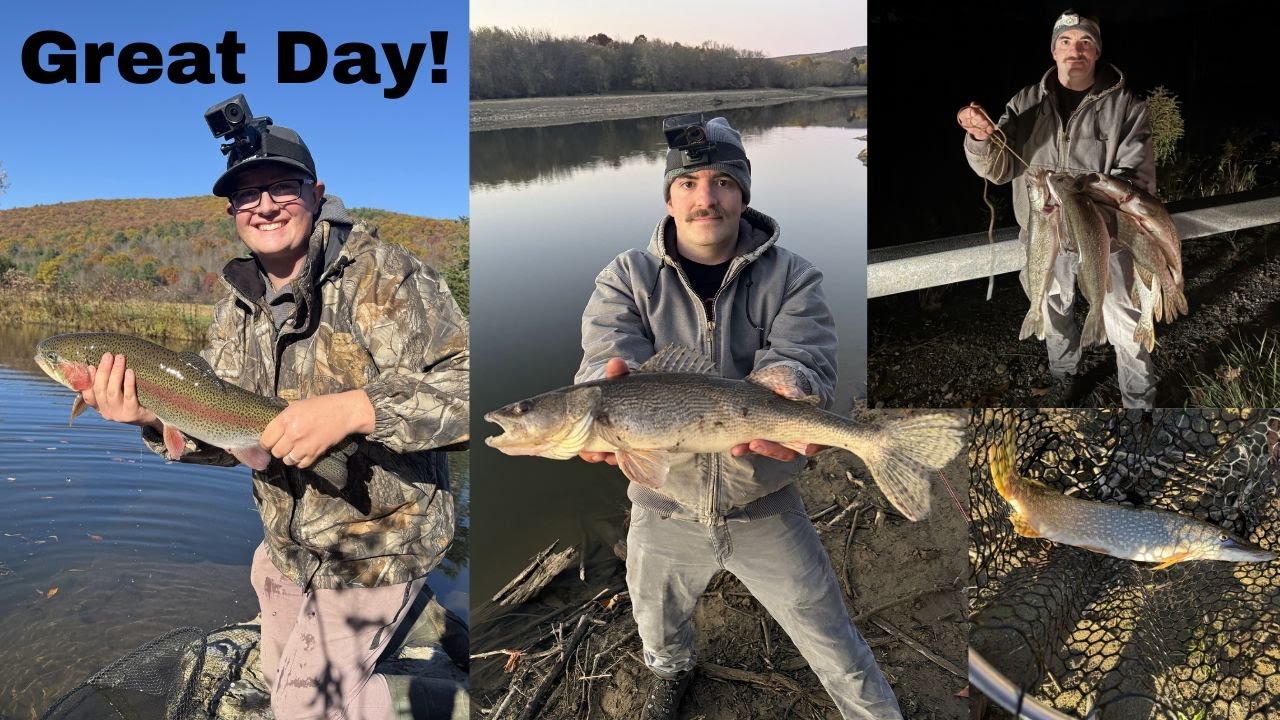 PB Rainbow Trout & Sauger! 14 Pike, 5 Walleye, & a Sucker!