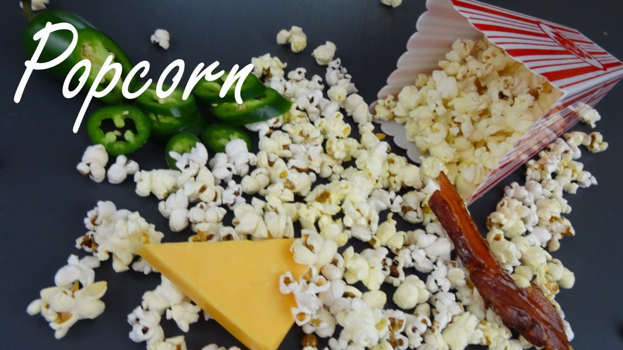 Popcorn Recipes - Savory Jalapeño, Bacon, Cheddar Popcorn
