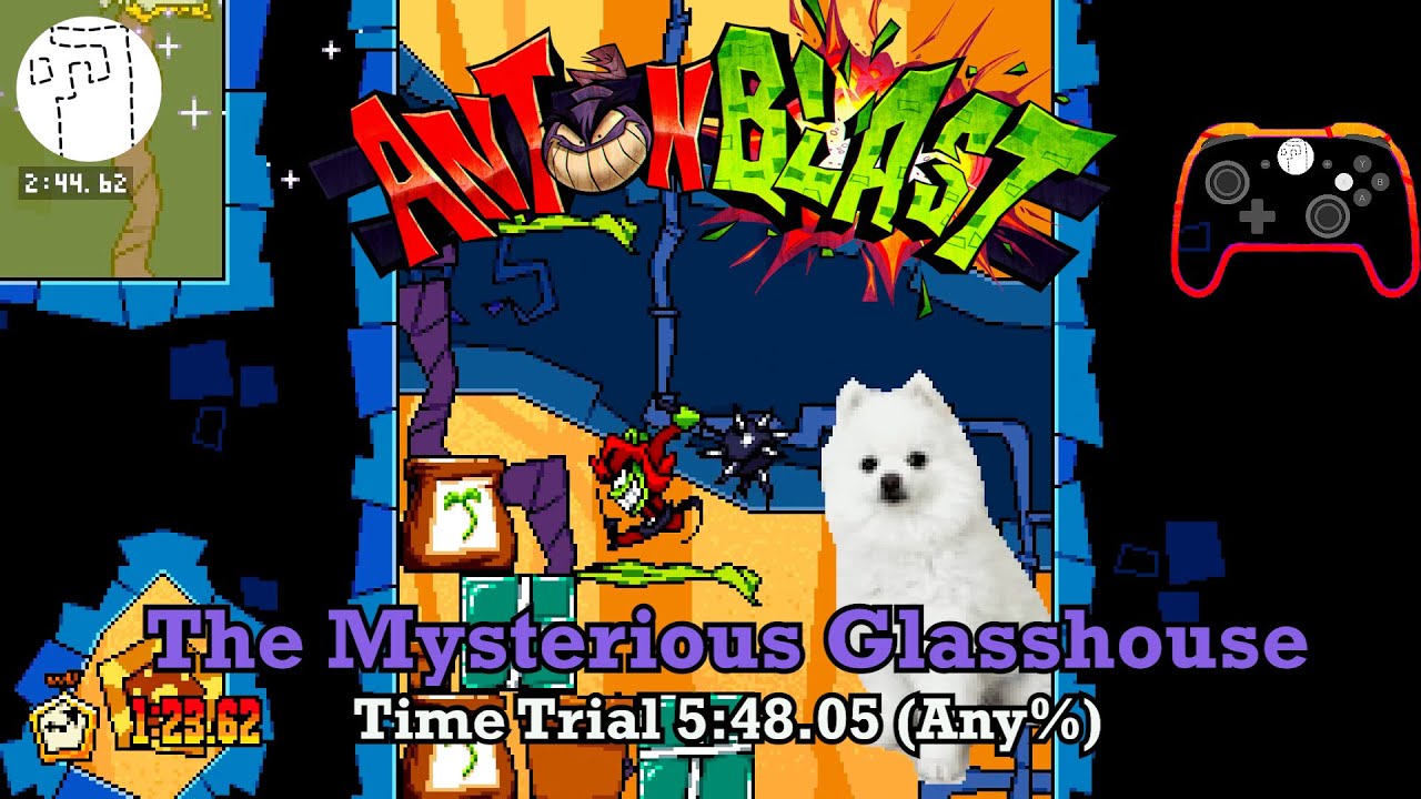 Time Trial 5:48.05 (Any%) | The Mysterious Glasshouse | ANTONBLAST