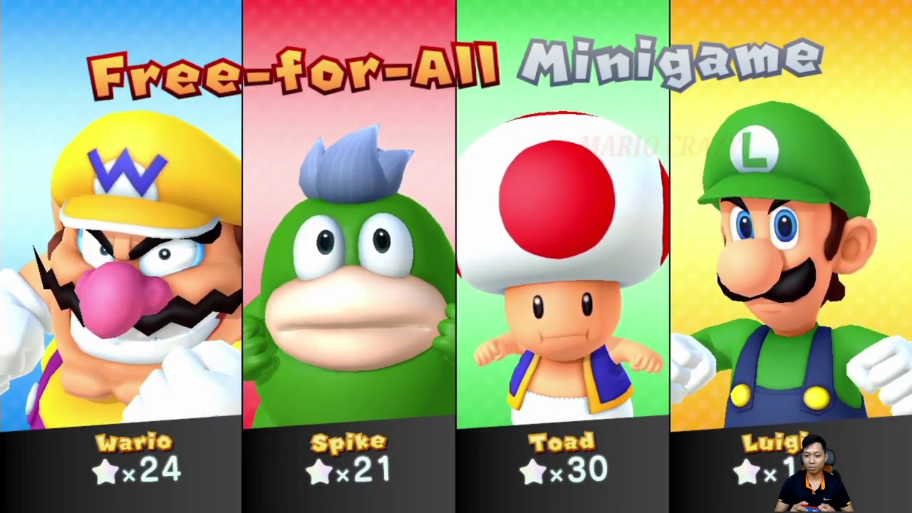 Mario Party 10 Collection Maps - Wario vs Spike vs Toad vs Luigi