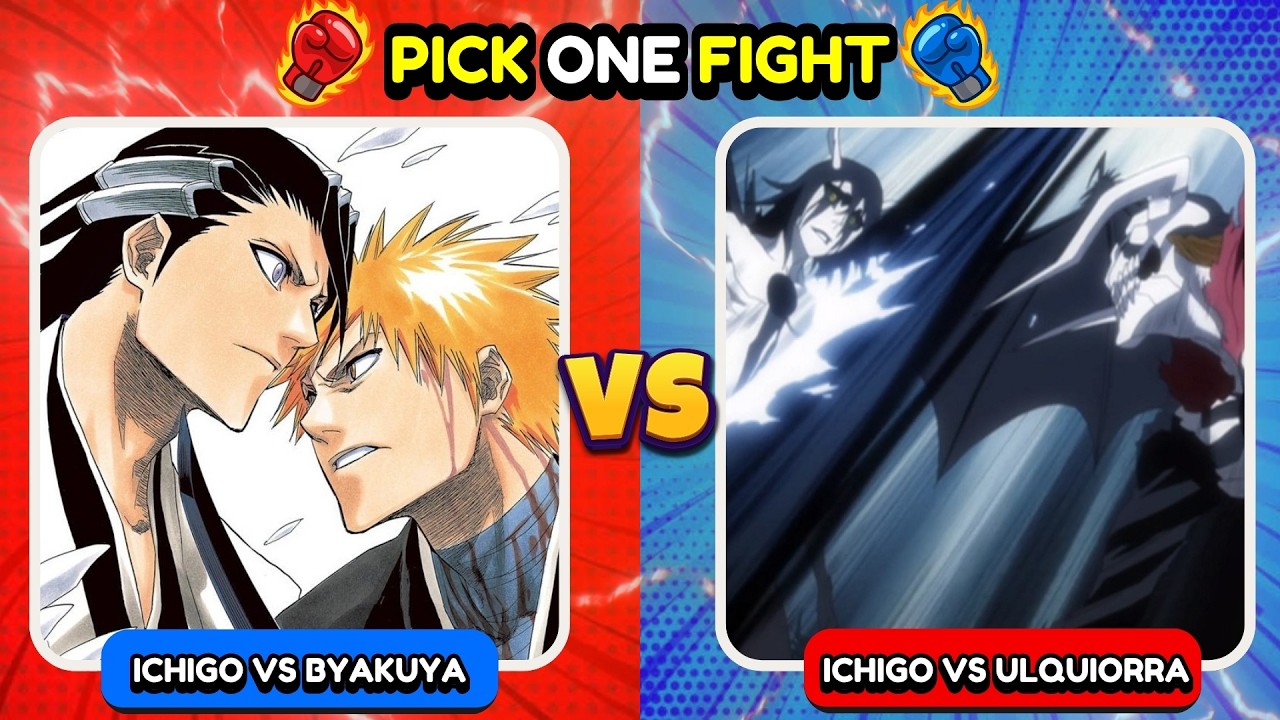 PICK ONE ANIME FIGHT ✅❌ | Pick The Best Fight for Each Character ⚔️🥊 | Anime Quiz 🔥