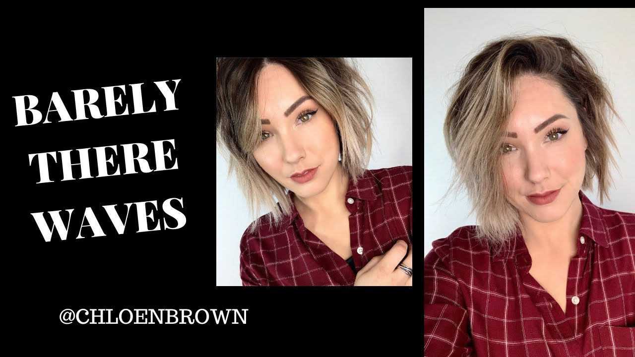 BARELY THERE WAVES || using a flat iron