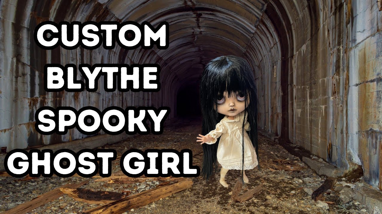 Custom Blythe Ghost Girl Melinoe - OOAK Ghost Doll