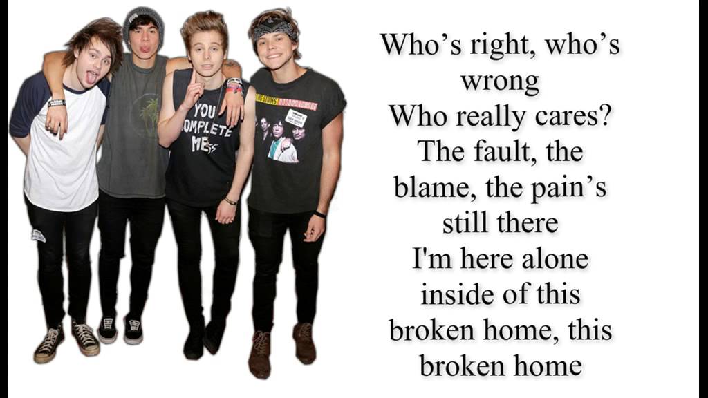 5SOS - Broken Home lyrics HD
